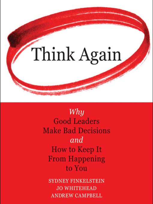 Title details for Think Again by Sydney Finkelstein - Available